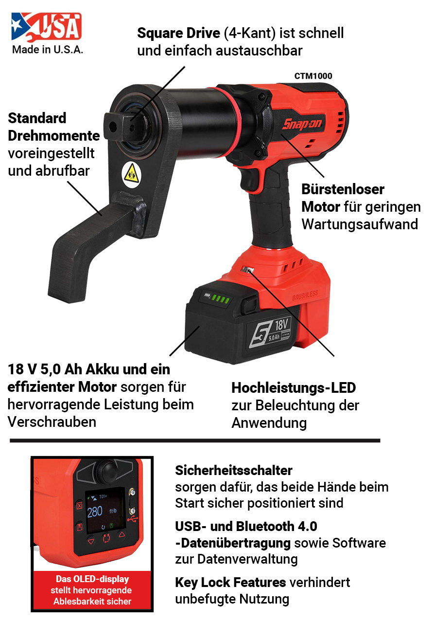Heavy Duty Cordless Torque Multiplier with Text GERMAN